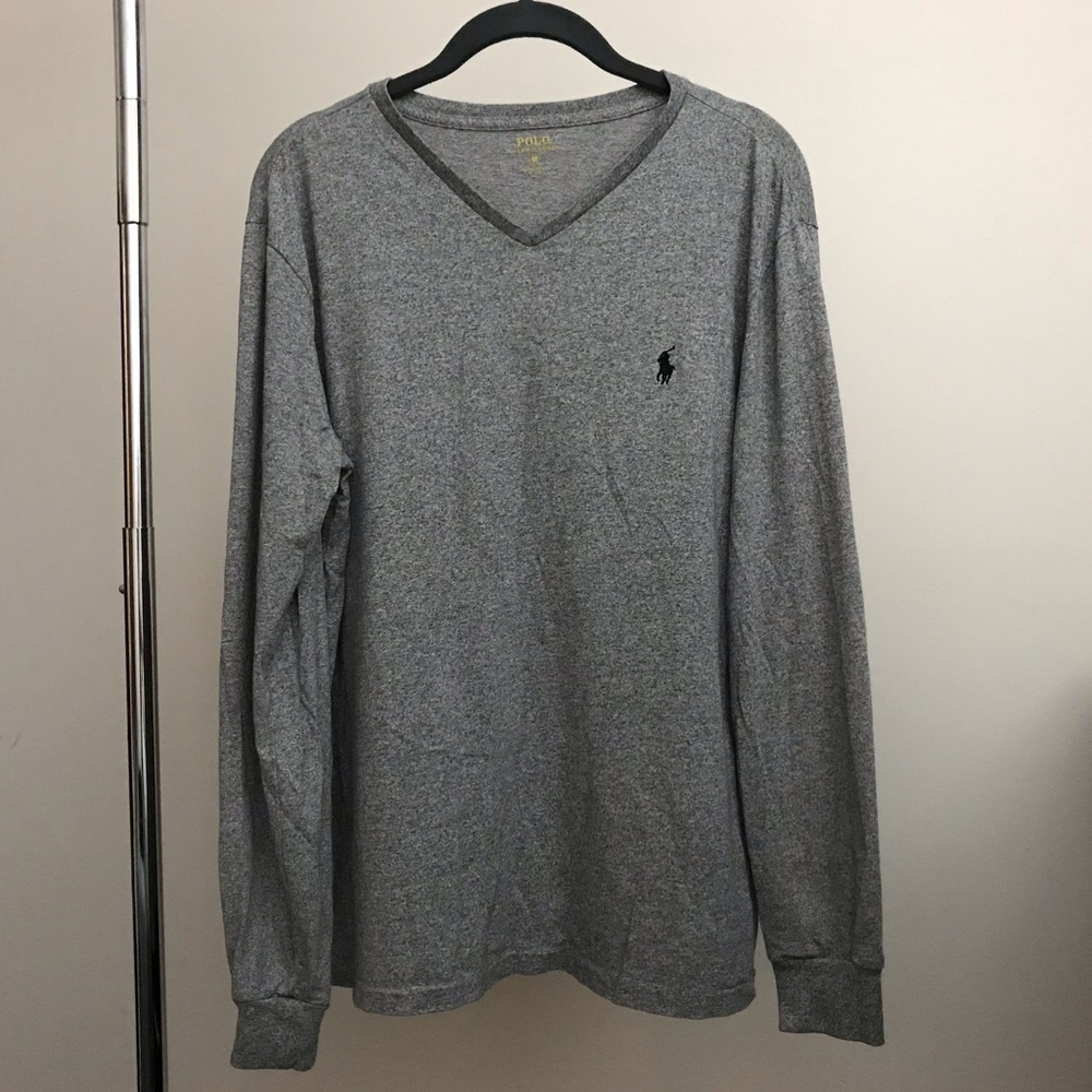 Polo Ralph Lauren Long Sleeve V-Neck T Shirt Med
